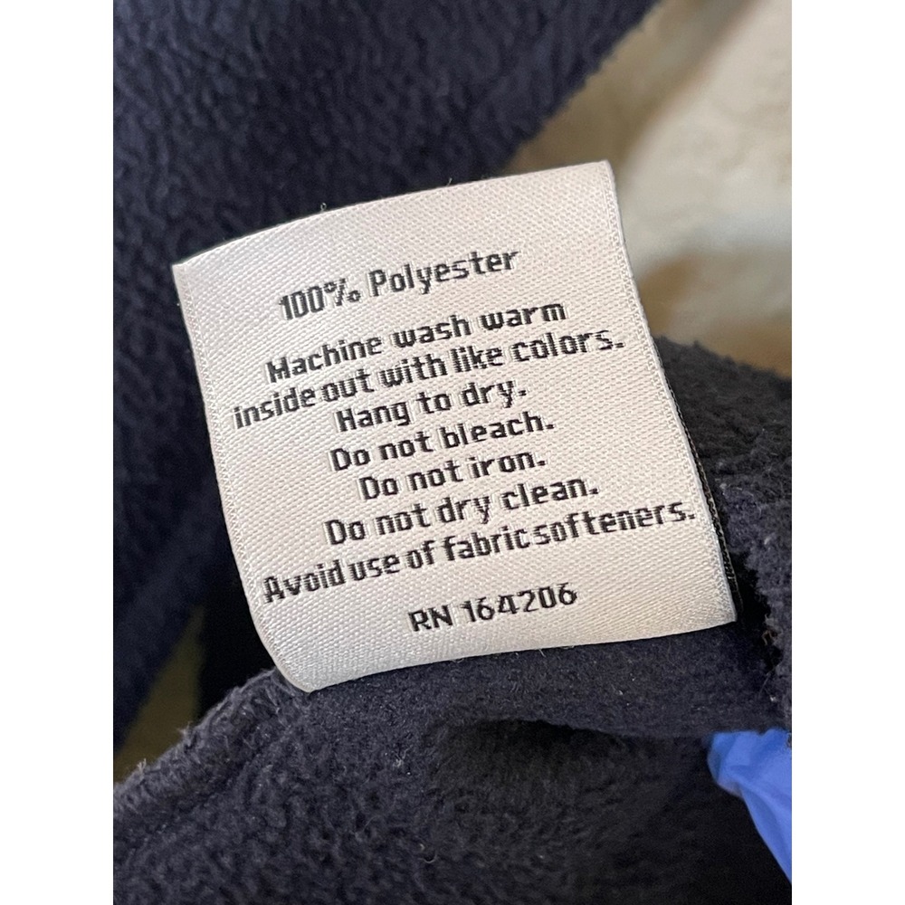Dudley Stephens Navy Blue Fleece Cowl Neck Pullover Womens Large Slope Vello - Picture 5 of 5
